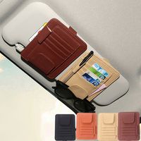 Hot Sale Car Sun Visor Organizer Card Change Storage 30x14cm Pen Holder Parking