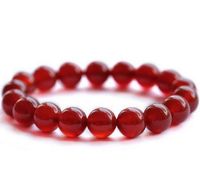 Wholesale 10mm Natural Material Energy Stones Red Agate Bracelets Carnelian Sardonyx Round Beads Onyx Bangle For Women Crystal Jewelry