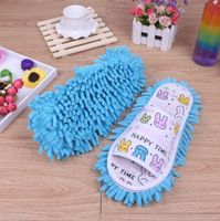 Wholesale Lazy Cleaning Foot Cleaner Shoes Mop Slipper Microfiber Soft Wearable Shoes Bathroom Floor Dusting Cover Home Cleanning Tools XHCFYZ125