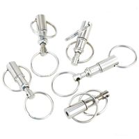 Wholesale 10Pcs Premium Quick Release Pull Apart Key Removable Handy Keyring Detachable Keychain Accessory with Two Split Rings TO243
