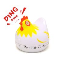 Wholesale Kitchen Timer Clock Lovely Chicken Shape Cooking Timers Countdown Cooking Mechanical Countdown Digital Clock Timer Egg Timer