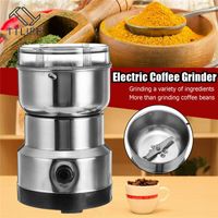 Wholesale Coffee Grinder Electric Mini Coffee Bean Nut Grinder Coffee Beans Multifunctional Home Coffe Machine Kitchen Tool EU Plug
