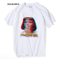 Wholesale 2019 men s designer clothing tshirt Women Classic Movie Pulp Fiction T shirt I Said God damn MIA WALLACE Tees Summer Cotton Quentin