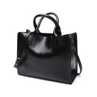 Wholesale HBP Women Totes bag Women s Leather Handbags Purses Pocket Lady Messenger Bags Big Tote Sac Bols Black