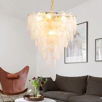 Retro Vintage Crystal Chandeliers E14 LED Blue Large European Empire Style Lustres Hand Blown Glass Chandelier Lighting For Living Room Pendants Retro Vintage Crystal Chandeliers E14 LED Blue Large European Empire Style Lustres Hand Blown Glass Chandelier Lighting For Living Room Pendants