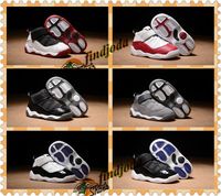 Wholesale Kids S Rings Basketball Shoes Cheap Boys Girls Chaussures Infant Carmine Black Red Grey White Youth Baby Trainers Sneakers birthday gift