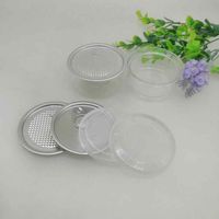 Wholesale 100ML mm PET Plastic Jar With Metal Lid Container Food Herb Storage Box Food Jars Transparent Food Sealed Bottle Canisters ZZA2284