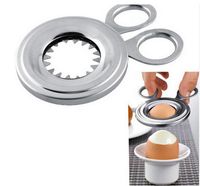 Wholesale New Boiled Egg Shell Topper Cutter Stainless Steel Cooked Eggs Scissor Convenient Clipper Cook Tool Kitchen Essential xf F1