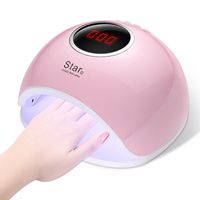 Wholesale UV LED Lamp Star Nail Dryer For All Type Gels Polish With Bottom s s s s Timer LCD Ice Lamp For Nail Auto Sensing W
