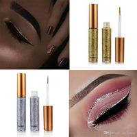 Wholesale New Glitter Eyes Make Up Liner For Women Easy to Wear Waterproof Pigmented Red White Gold Liquid Eyeliner Glitter Makeup