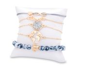 Wholesale 5piece suit Weaving love letters English love world map turtle bead gray beaded diamonds turquoise bracelet