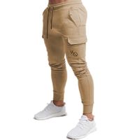 Wholesale Men Sweatpants Casual Mens Joggers Trousers Fashion Gyms Fitness Bodybuilding Pockets Pants Boutique Men s Sportswear Pants