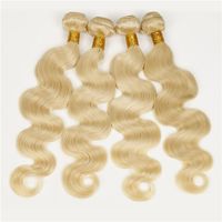 Wholesale Guangzhou Irina Hair Products A Cheap Bleach Blonde Brazilian Human Hair Extension Bundles Body Wave Wavy
