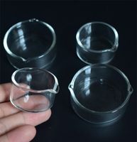 Wholesale 38mm mm Diameter Glass Ashtray Dish Ash Catcher Bowl Glass Concentrate Dish For Smoking Accessory Oil Ring Dabber Dish Pipes
