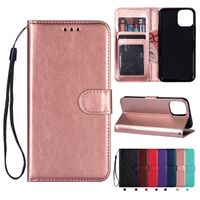 Wholesale Wallet Flip Leather Cases Photo Frame Card Slot Case For iPhone Pro Max XR XS X Samsung S9 Plus S10 S10E S20 FE Note Ultra