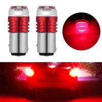 Wholesale 2Pcs Red BAY15D P21 W Strobe Flash Light Brake Blink Led Tail Car Reverse Bulb Auto Tail Stop Lamp
