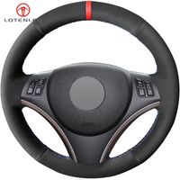Wholesale Black Suede DIY Car Steering Wheel Cover for BMW M Sport Series E87 E81 E82 E88 i i d X1 E84 No Drum kits