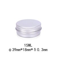 Wholesale 15ml Empty Aluminum Bottle Containers Jars g Metal Tea Tin Box Cans ml g Balm Nail Derocation Crafts DAB Wax Packaging Cases