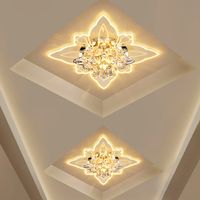 Wholesale Modern LED Crystal Butterfly Ceiling Lights Living Room Spotlight Corridor Aisle Ceiling Lamp Creative Porch Entrance Lighting
