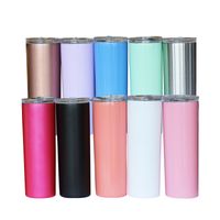 Wholesale Big Sale OZ Skinny Tumbler Classic Water Tumblers Stainless Steel Vacuum Insulated Tumbler Vacuum Travel Mug With Colors For Choose A08