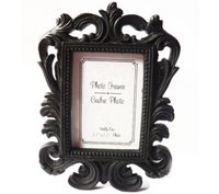 Wholesale 50pcs Victorian Style Resin White Black Baroque Picture Photo Frame Place Card Holder Bridal Wedding Shower Favors Gift