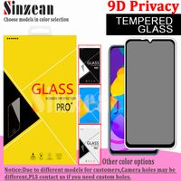 Wholesale 9D Full Glue Privacy Tempered Glass Screen Protector For One Plus T T T in carton Box