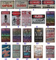 Wholesale 255 Style Metal Painting Tin Signs Collection Wall Art RetroTIN SIGN Wall Painting Art Bar Cave Pub Restaurant Home Decoration HH7