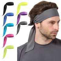 Wholesale Unisex Antiperspirant Headscarf Sweat Headband Run Tennis Fitness Sweatband Yoga Hair Ribbon Jogging Outdoor Sports Accessories