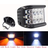 Wholesale 4 quot W V LED Work Light Bar Side Shooter Combo Beam White Yellow Driving Offroad