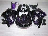 Wholesale ZXMOTOR gifts fairing kit for SUZUKI GSXR600 GSXR750 SRAD black purple flames GSXR fairings FD34