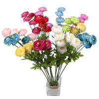 Petite Lotus Artificielle Fleurs Tableau Affichage Bleu Jaune Saint Valentin De Mariage Romantique Simulation Fleur Salon Chambre Décor à La Maison 3