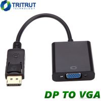 Wholesale DisplayPort Display Port DP to VGA Adapter Cable Male to Female Converter for PC Computer Laptop HDTV Monitor Projector With Opp Bag MQ50