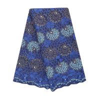 Wholesale Nigerian Lace Fabric High Quality Magenta Royal Blue Lace Fabric Men Swiss Voile Cotton Lace Material For African Women