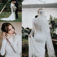 simple wedding dress hijab