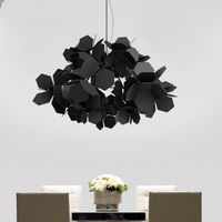 Wholesale Novel LED Chandelier Modern Nordic Bar Iron hanging lights White Black Simple Dining Room Living Room chandelier ceiling