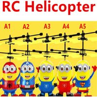 Wholesale RC Helicopter Flying Induction LED Noctilucent Ball Quadcopter Drone Sensor Up grade infrared Induction flying Children Toys