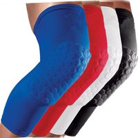 Wholesale 2 pc set Basketball Leg Knee Pads Sleeve Breathable Sport Safety Kneepads Honeycomb Pad Bumper Barce Kneelet