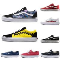 Classic Old Skool Casual Shoes Summer Designer Men Women Black White Canvas Shoes Sk8 Youth Hip hop Style Skate Shoes Size 36,44