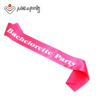 Wholesale Wedding event pink sash off for satin ribbon bachelorette hen bridal bridesmaid maid of honor event party supplies