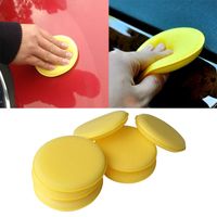 Wholesale 12pcs Car Vehicle Wax Polish Foam Sponge Hand Soft Wax Yellow Sponge Pad Buffer for Car Detailing Care Wash Clean