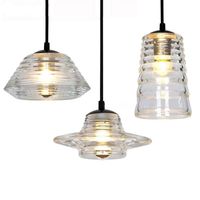 Wholesale Modern LED Pendant Light AC110V V Pressed Glass BOWL LENS TUBE Crystal Lamps Indoor Lighting Artistic Ceiling Lamp