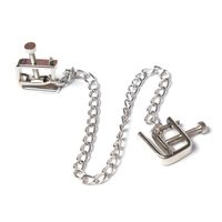 Wholesale Stainless Steel Nipple Clamps Chained Tits Clips Bondage Gear Sex Products BDSM Toys Adult Games for Her gn201201045