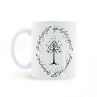 Wholesale Lord of the rings inspired white tree of gondor Mug Coffee Milk Ceramic Cup Creative DIY Gifts Home Decor Mugs oz C230