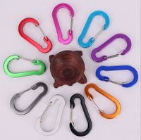 Aluminum S-biner Carabiner Keychain Clip Key Ring Snap Spring Hook Camping