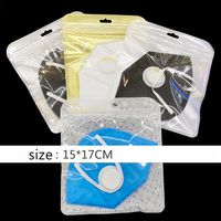 Wholesale Packing Bag Transparent Sealed Plastic Bags For Storing Mask Snacks Cosmetics A03