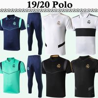 19 20 Real Madrid Polo De Fútbol Camisas De Polo Nuevo Kit Mariano Benzema Modric Marcelo Negro Rojo Gris Blanco Traje Pantalón De Fútbol De Los