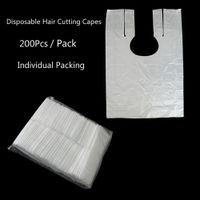 Wholesale 200Pcs Pack Disposable Barber Cloth Cape Waterproof Neck Shawl Salon Gown For Barbershop Shampoo Styling Coloring Beauty Makeup x90cm