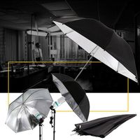PARAGUAS PLATEADO FOTOGRAFIA PLATA SILVER 84CM UMBRELLA 33