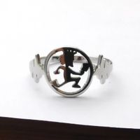 Wholesale new style best gifts for Men s fashion jewelry stainless steel W hatchetman Heart charms Ring ICP Jewelry