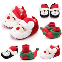 Wholesale Baby Shoes Christmas Lovely Newborn Baby Girl Boys Shoes Comfortable Mixed Colors Fashion First Walkers Kid Shoes Booties